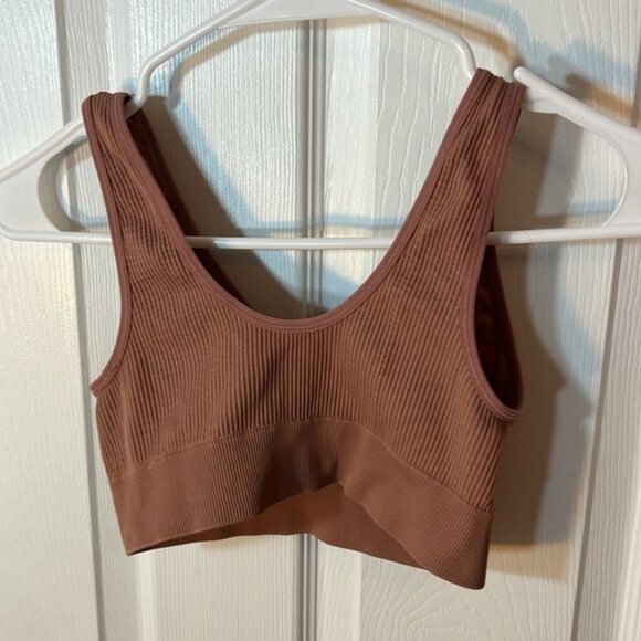 S aerie Brown real good ribbed bralette - Picture 4 of 4